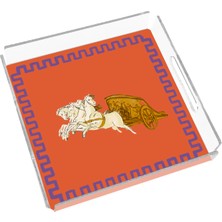 Rosivella Imperium Orange 24X24 Pleksi Tepsi