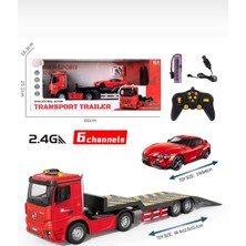Aksoy Toys Uzaktan Kumandalı 6 Fonksiyonlu Sesli Işıklı Araç Taşıyan Tır 50 cm