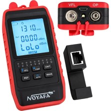 Noyafa NF-908L Dijital Çok Fonksiyonlu Mini Fiber Optik Güç Ölçer - 10MW Vfl, RJ45 Test