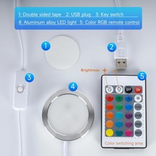 Maker's Lab Kendin Yap Modeli Renkli LED Gece Lambası Yükseltilmiş Kablosuz Uzaktan Kumanda ile 16 Renk