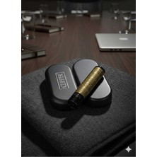 UltraMint Gold Desenli Metal Çakmak, Şık ve Dayanıklı Elektronik Aksesuar