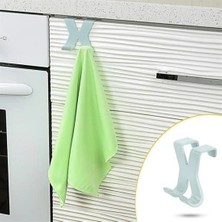 Eco Lounge Mutfak Banyo Dolap Kapağına Takılan Meta Havlu Askılığı Aparatı