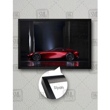 SML Tablo Kırmızı Mazda Rx Karizma Araba Dekor Yatay Çerçeveli Kanvas Tablo