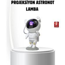 Eco Lounge Bluetooth Müzikli Astronot Projeksiyon Lambası Yıldız ve Ay Efektli