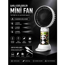 Mitavo Şarjlı Mini El Fanı – 3 Kademeli Güçlü Serinlik | USB Şarjlı Taşınabilir Fan