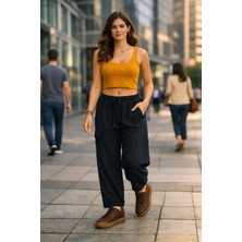 Meltem Collection Polo Bol Paça Müslin Pantolon