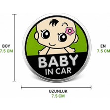 EP Garaj Otomotiv Bebek  Baby In Car Metal Görünümlü Stıcker – Araç Cam Etiketi