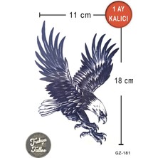 Trakya Tattoo 1 Ay Kalıcı Dövme Yarım Kol Kartal Geçici Dövme
