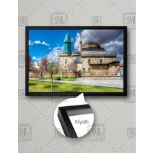 SML Tablo Mevlana Müzesi Konya Doğa Manzara Şehir Dekor Yatay Çerçeveli Kanvas Tablo