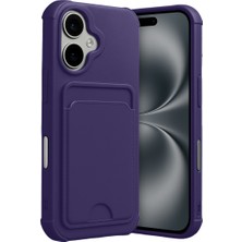 TeknoKapsül Iphone 17 Kelvin Kartvizitli Silikon - Derin Mor