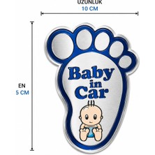 EP Garaj Otomotiv Bebek Baby In Car Ayak Izi Stıcker – Araç Cam Uyarı Etiketi