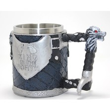 Nevamel® Game Of Thrones King In The North 3D Kabartmalı Çelik Kupa Bardak