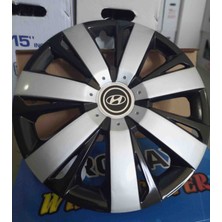 Yk Hyundai Accent Era / Getz / Blue / I20 / I10 14 Inç Uyumlu Jant Kapağı 4'lü Takım Amblem Hediyeli