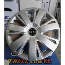 Yk 16 Inç Hyundai I20 / I30 / Elantra Uyumlu Jant Kapağı 4'lü Takım Amblem Hediyeli