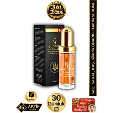 Dr. Sammy's Quarine Onarıcı Premium Saç Serumu (1 Aylık) Dökülmelere Karşı Bitkisel Kök Hücre Ekstratları, Vitamin ve Mineral Içeren %100 Saf ve Doğal Saç, Sakal, Kaş, Kirpik için Serum