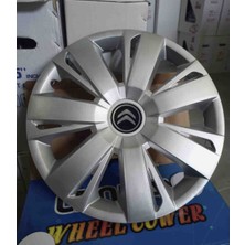 Yk Citroen C-Elysee / C3 / C4 / C5 16 Inç Uyumlu Jant Kapağı 4'lü Takım Amblem Hediyeli