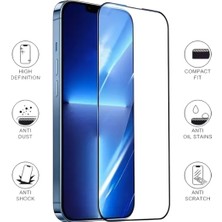 ProNorth IPhone 13 / 13 Pro / 14 Uyumlu Tam Kapatan Temperli Ekran Koruyucu Kırılmaz Cam