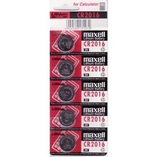 My Best Store Maxell CR2016 3V Lityum Düğme Pil 5'li Paket