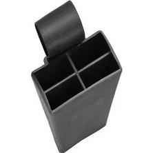 My Best Store Plastik Bıçak Kütüklüğü 4 Lü - Kırmızı, Plastik, Kemerlikli Bıçak Çanta