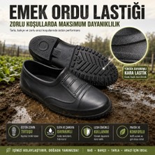 Çiğdem Kundura Emek Ordu Lastiği - Siyah - 42