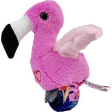 TeknoKapsül Peluş Ses Tekrarlı Hayvan Bileklik Aksesuar - Pembe Flamingo (Lisinya)