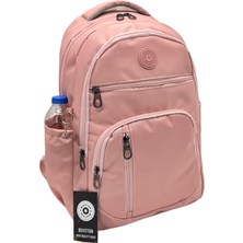 Bevitton Pudra Renk Su Geçirmez Kumaş Okul Çantası Unisex Okul Sırt Çantası 1700