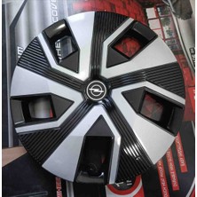 Yk 14 Inç Opel Corsa / Astra / Vectra / Meriva Uyumlu Jant Kapağı 4'lü Takım Amblem Hediyeli