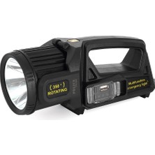 My Best Store PS-384 Şarjlı Güneş Enerjili Spot Fener Güçlü LED Aydınlatma Powerbank Özellikli