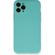 Newface Apple iPhone 11 Pro Kılıf Nano Içi Kadife Silikon - Turkuaz