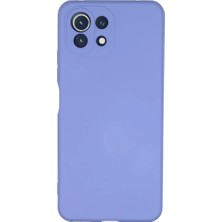 Newface Xiaomi Mi 11 Lite Kılıf Nano Içi Kadife Silikon - Lila