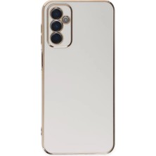 Newface Samsung Galaxy M23 Kılıf Volet Silikon - Beyaz