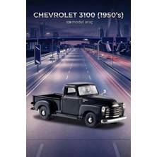 Farbu Oyuncak Maisto Lisanslı 1950 Chevrolet 3100 Pickup Kapıları Açılan - 1:24 Ölçekli Metal Model Araba