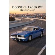 Farbu Oyuncak Maisto Lisanslı Metal Dodge Charger R/t 1969 1:24 Kapısı ve Kaputu Açılabilir Oyuncak Model Araba