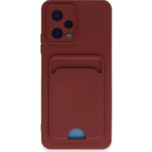 Newface Xiaomi Poco X5 5g Kılıf Kelvin Kartvizitli Silikon - Bordo