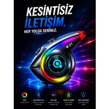 Intercom Y21 Motosiklet Kask Kulaklık Bluetooth 5.4 Kablosuz Motor Kulaklık Stereo Müzik Çalar