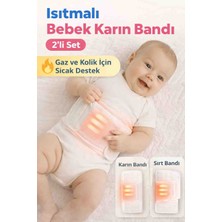 Babido Isıtmalı Bebek Karın ve Sırt Bandı 2’li Set( 60*15 Cm)