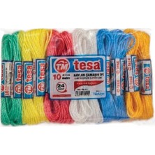 TeknoKapsül Temsan 10 Metre Naylon Çamaşır Ipi 24'lü