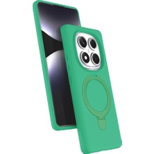 Newface Xiaomi Redmi Note 14 Pro 4g Regal Magsafe Standlı Kapak - Yeşil