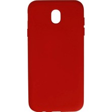 Galaxy J7 Pro / J730 Kılıf Nano Içi Kadife - Kırmızı