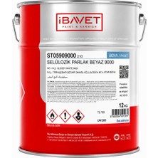İBAVET Ibavet Selülozik Parlak Boya Beyaz 9000 12 kg