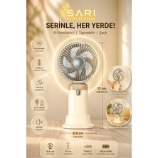 Cata CT-9949 Serino Şarjlı El ve Masa Vantilatörü