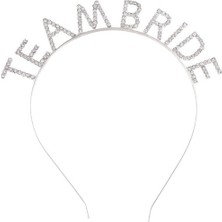 TeknoKapsül Gümüş Kaplama Kristal Taşlı Team Bride Taç