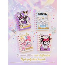 ÖZ OFİS Sanrio Kuromi My Melody Cinnamaroll Temalı Pofuduk Kapak Defter - Not Defteri Karne Hediyesi - Tekli (T-5555)