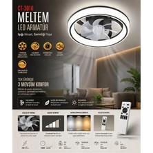 Cata CT-3010 Meltem Kumandalı LED Tavan Vantilatörü 3 Renk Sessiz Çalışma Zamanlayıcılı