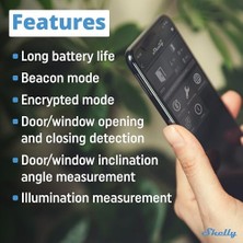 Fırsat Mağazam Blu /window Beyaz | Bluetooth Kapı ve Pencere Sensörü | Ios Uygulaması | Uzun Ömürlü Pil | Lüks ve Eğim Açısı Ölçümü | Sahne Etkinleştirme
