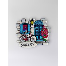 Mundy Şarköy Temalı Polyester Kabartmalı Magnet  7 x 6,5 cm – Şehir Magneti Dekoratif Hediyelik Buzdolabı Süsü  (KOD:1245)