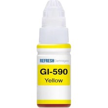 Fırsat Mağazam Canon ile Uyumlu GI-490Y,GI-590Y Sarı Mürekkep 70ML./SISE
