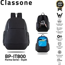 Fırsat Mağazam BP-IT800 Parma 15.6" Notebook, Laptop K Sırt Çantası-Siyah