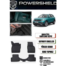 POWERSHIELD Volkswagen T-Cross 2019 ve Sonrası Araca Özel Premium 5D Havuzlu Oto Paspas Takımı