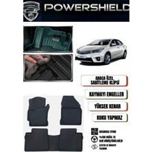 POWERSHIELD Toyota Corolla 2013-2018 Uyumlu Araca Özel 5D Premium Havuzlu Oto Paspas Takımı